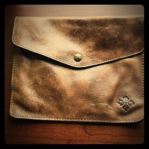 Clutch its genuine leather.